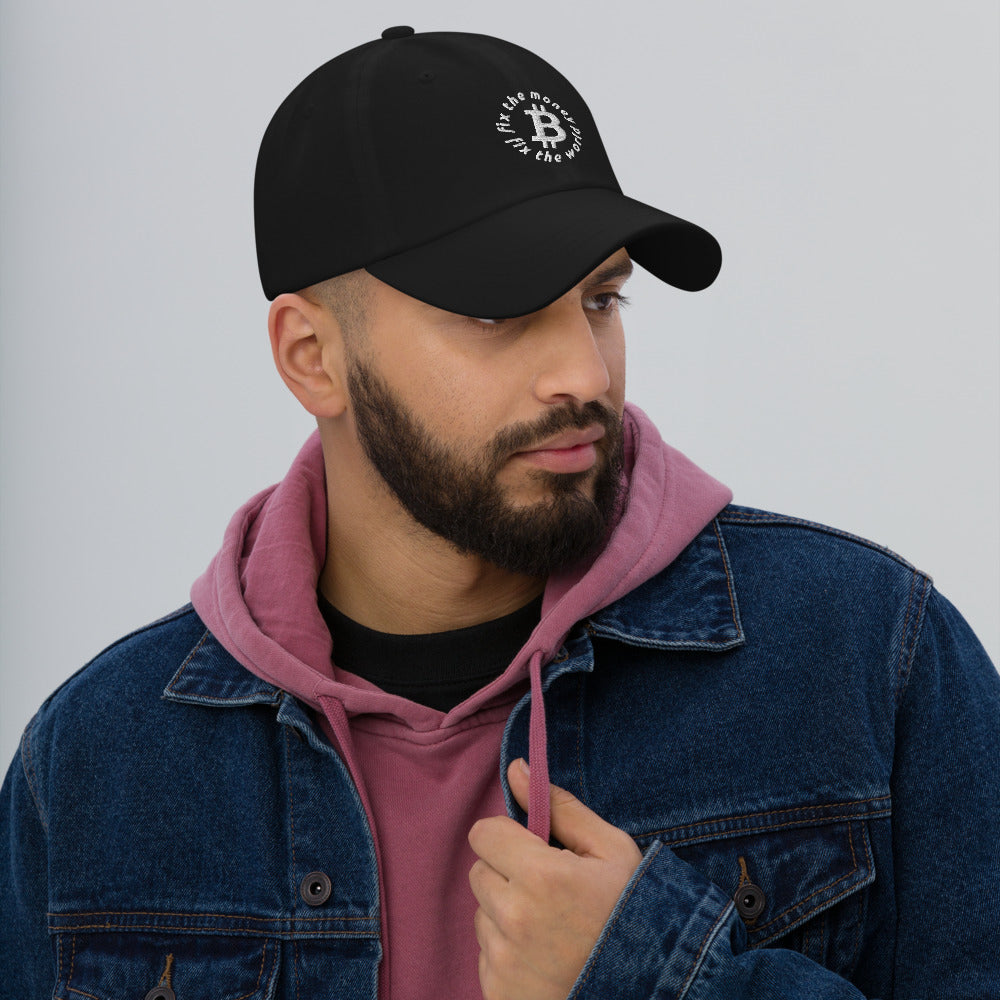 Fix The Money Fix The World Hat - Bitcoin Cap