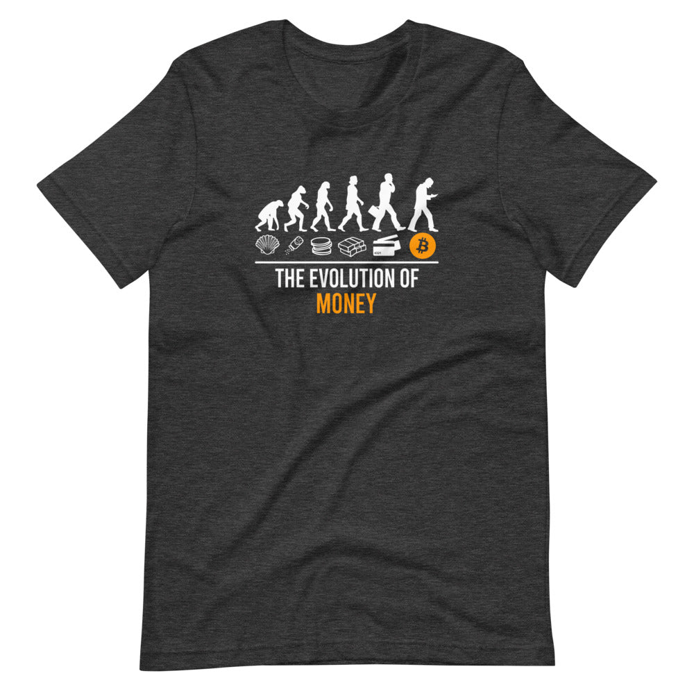 The Evolution Of Money Bitcoin T-Shirt - Bitcoin Merch - Bitcoin Clothing