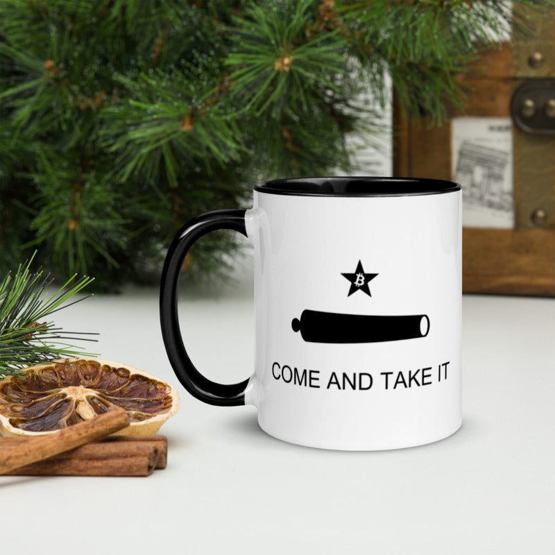 "Come And Take It" Bitcoin Self Sovereignty Mug - Bitcoin Merchandise - Bitcoin Gear