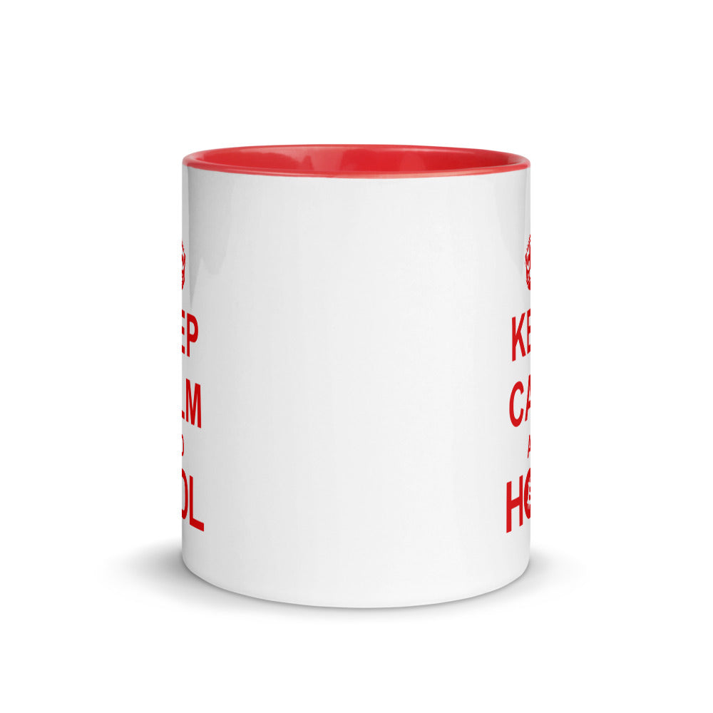 Red Keep Calm And Hodl "Hold On For Dear Life" Colored Mug - 11 oz.