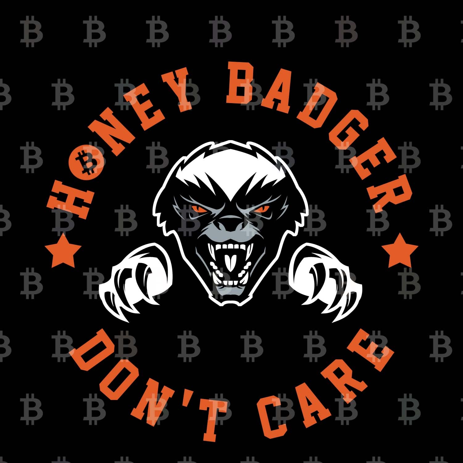 Honey Badger Don't Care Long Sleeve Shirt With Sleeve Prints