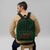 Black Bitcoin Backpack - Genesis Block Backpack - Green and Orange Letters - Backpack with Laptop Compartment - Bag