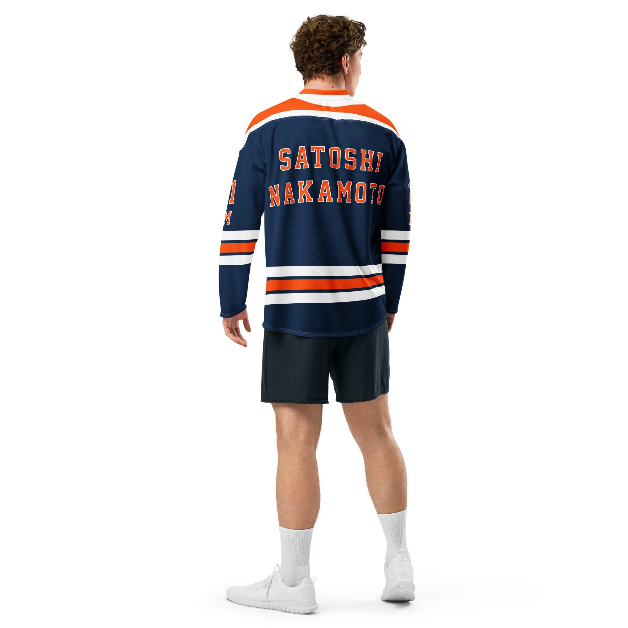 Satoshi Nakamoto Hockey Jersey - 21 Million - Bitcoin Merchandise