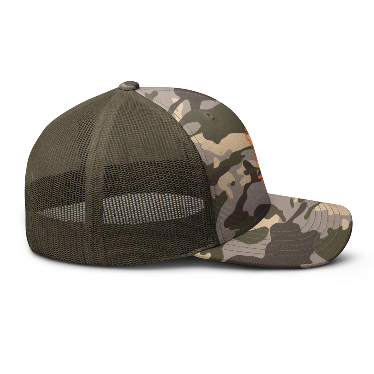 Camouflage Trucker Hat | Camo / Olive - Bitcoin Shirt