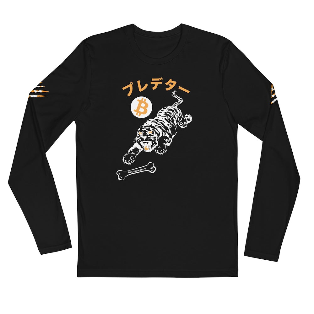 Bitcoin Merchandise - Long Sleeve Print - Apex Predator - Money Printer Goes Brrr