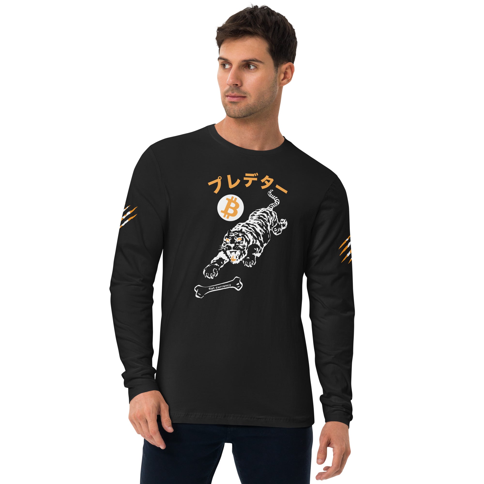 Bitcoin Merchandise - Long Sleeve Print - Apex Predator - Money Printer Goes Brrr