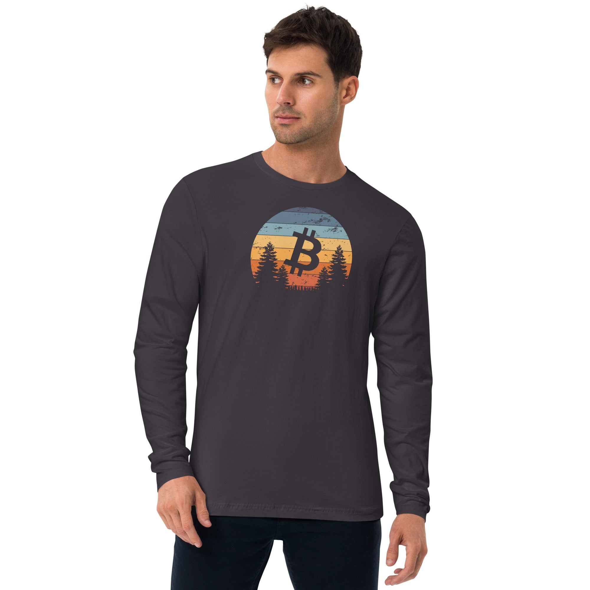 Bitcoin Sunrise Long Sleeve Shirt