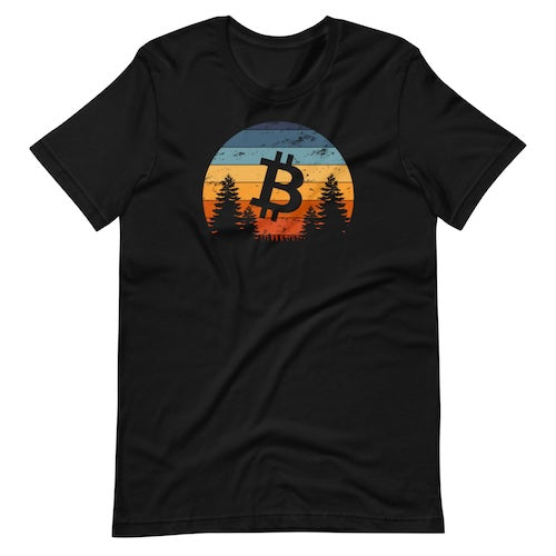 Vintage Bitcoin Sunset T-Shirt - Bitcoin Shirt