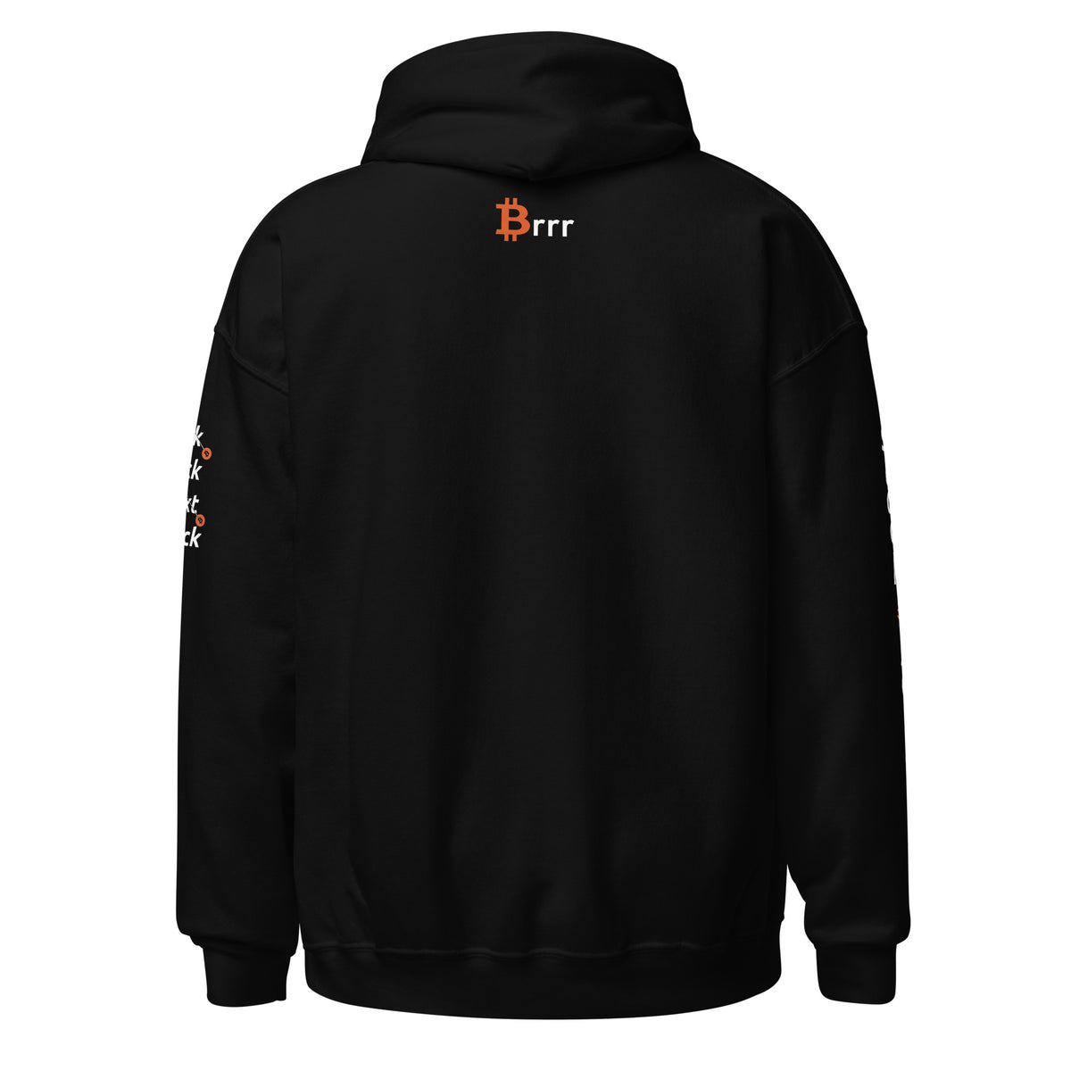 Black &quot;End The Fed&quot; Hoodie - Bitcoin Merchandise - Stack Sats - Tick Tock Next Block