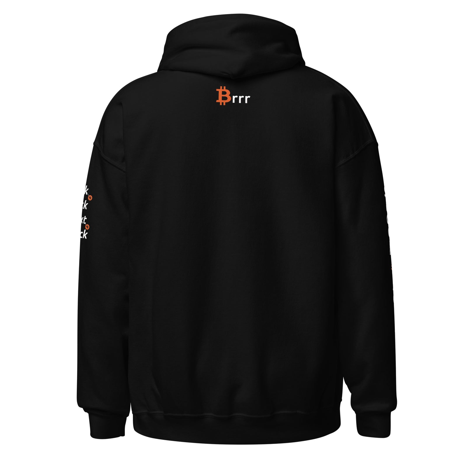 Black "End The Fed" Hoodie - Bitcoin Merchandise - Stack Sats - Tick Tock Next Block