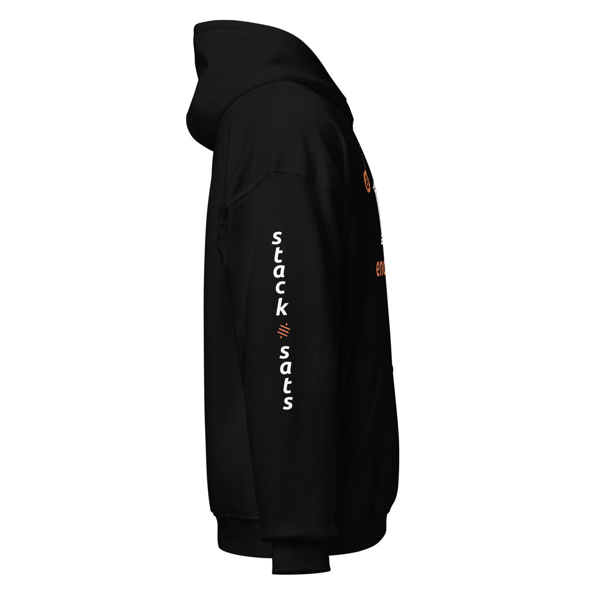 Black &quot;End The Fed&quot; Hoodie - Bitcoin Merchandise - Stack Sats - Tick Tock Next Block