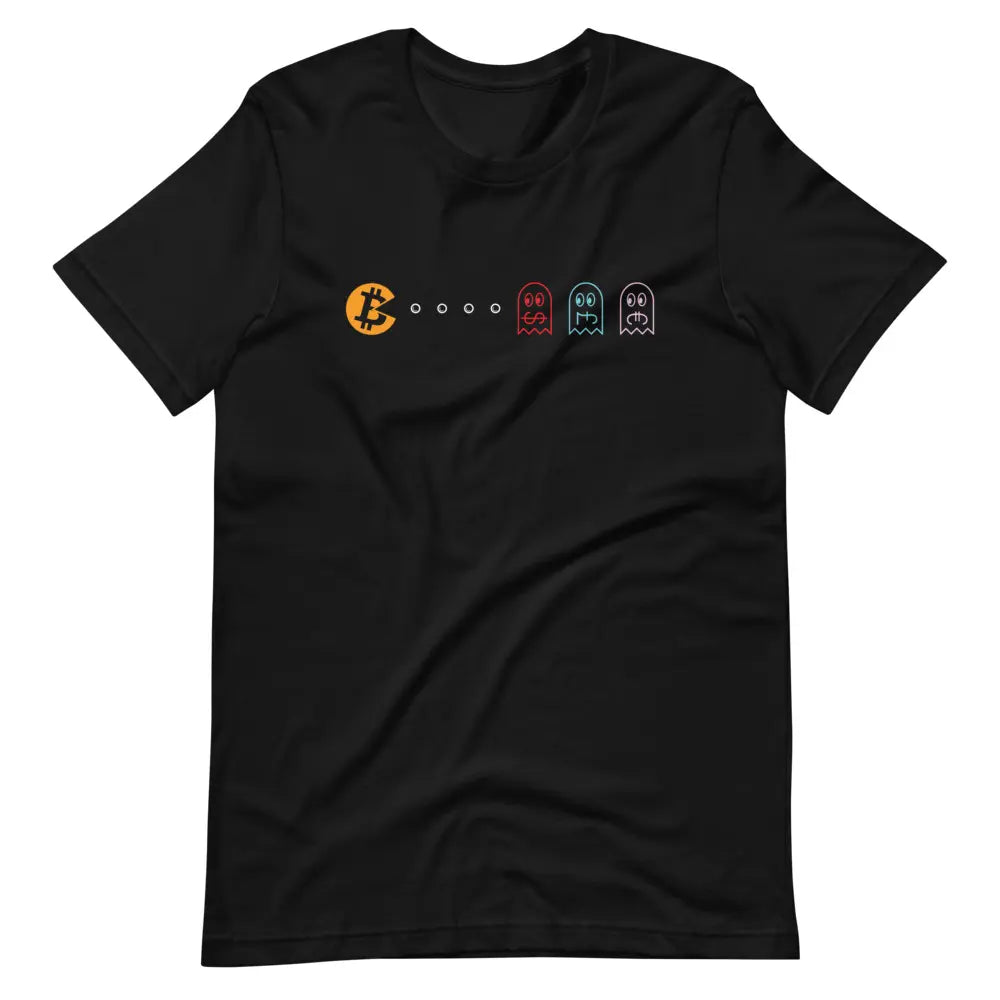 BTC Pacman Unisex T-Shirt - Bitcoin Shirt - Bitcoin Merch