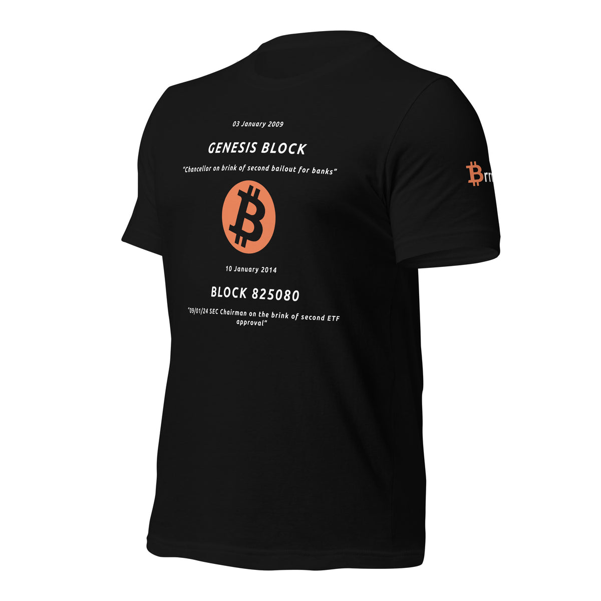 Black Bitcoin Shirt - SEC Chairman on the brink of second ETF approval - Bitcoin Merchandise