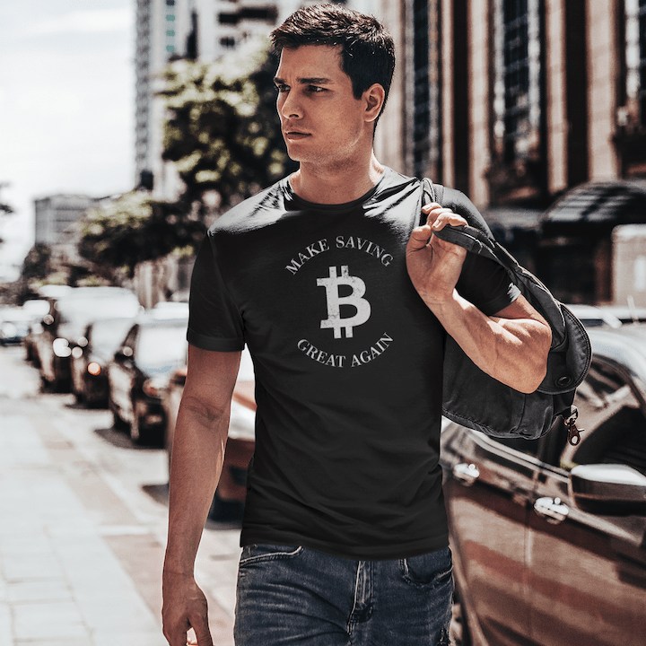 Vintage Make Saving Great Again T-Shirt - Bitcoin Shirt - Bitcoin Merchandise