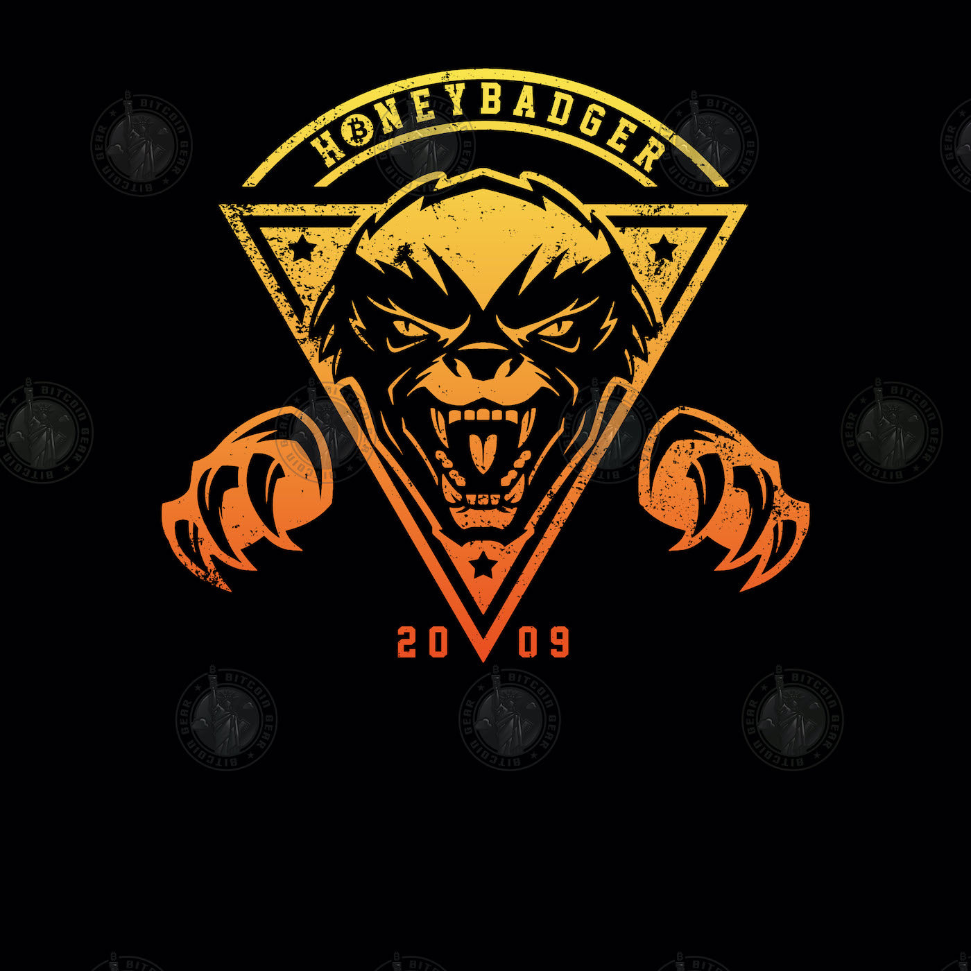 Vintage Honeybadger Bitcoin BTC Hodl Unisex T-Shirt