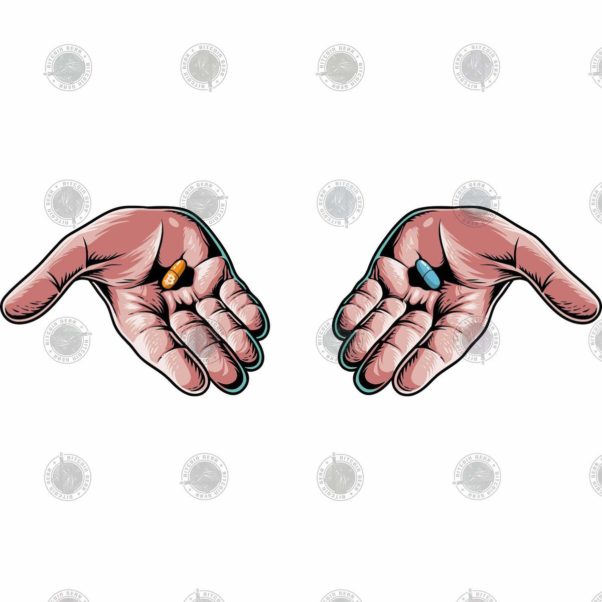 Orange BTC Pill Bitcoin Shirt - Bitcoin Clothing - Orange Pill