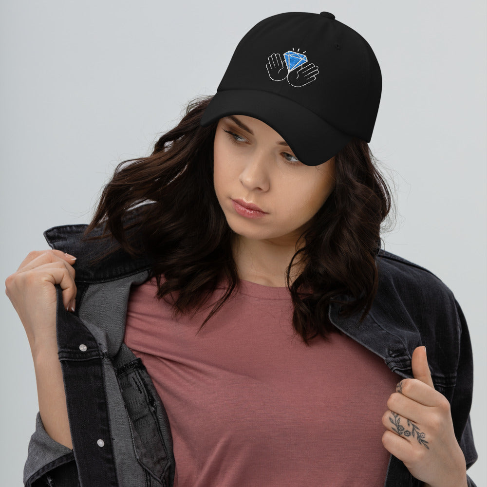 Diamond Hands BTC Hodl Hat - Wallstreebets - Bitcoin Cap - Bitcoin Clothing 