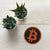 Orange Bitcoin Symbol Embroidered Patch