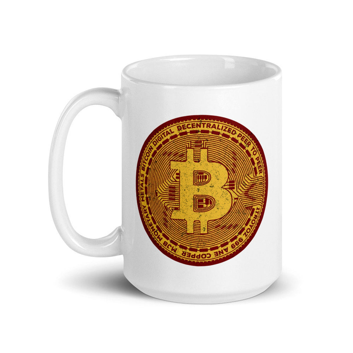 Bitcoin Coin Coffee Mug - Bitcoin Merchandise - Coffee &amp; Tea