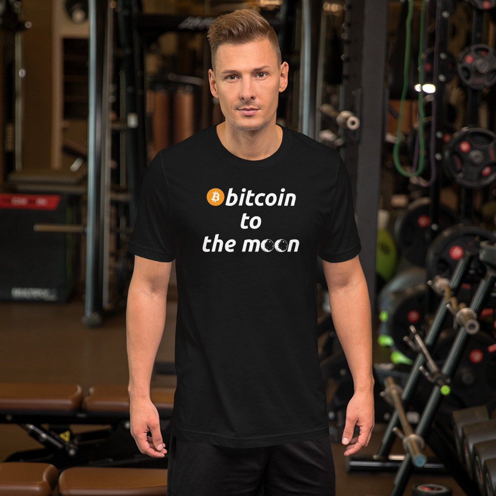 Bitcoin To The Moon Unisex T-Shirt - Bitcoin shirt - Bitcoin Merch