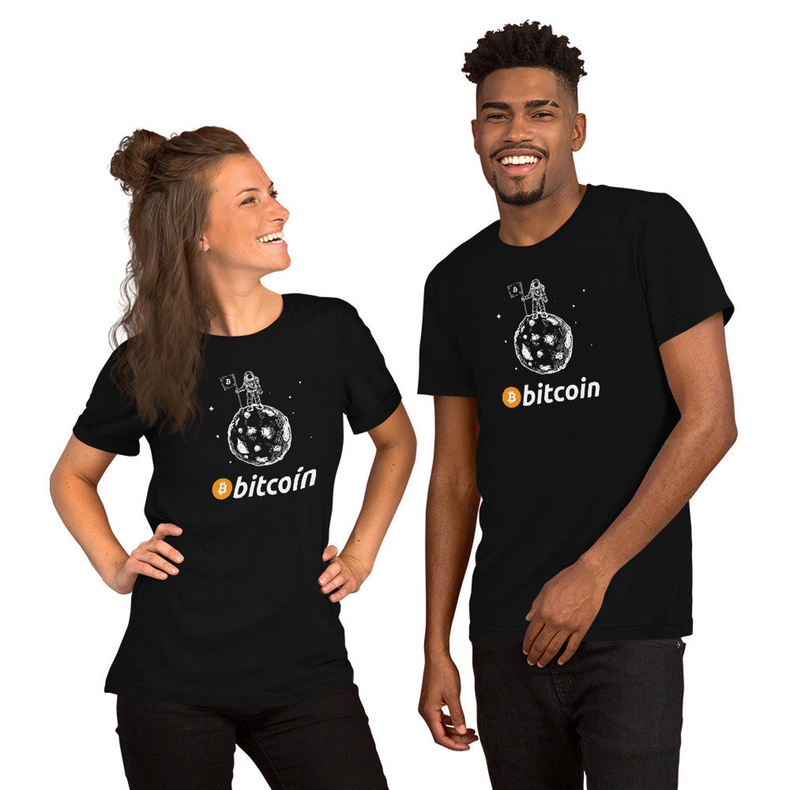 Bitcoin To The Moon Unisex T-Shirt - Bitcoin shirt - Bitcoin Merch