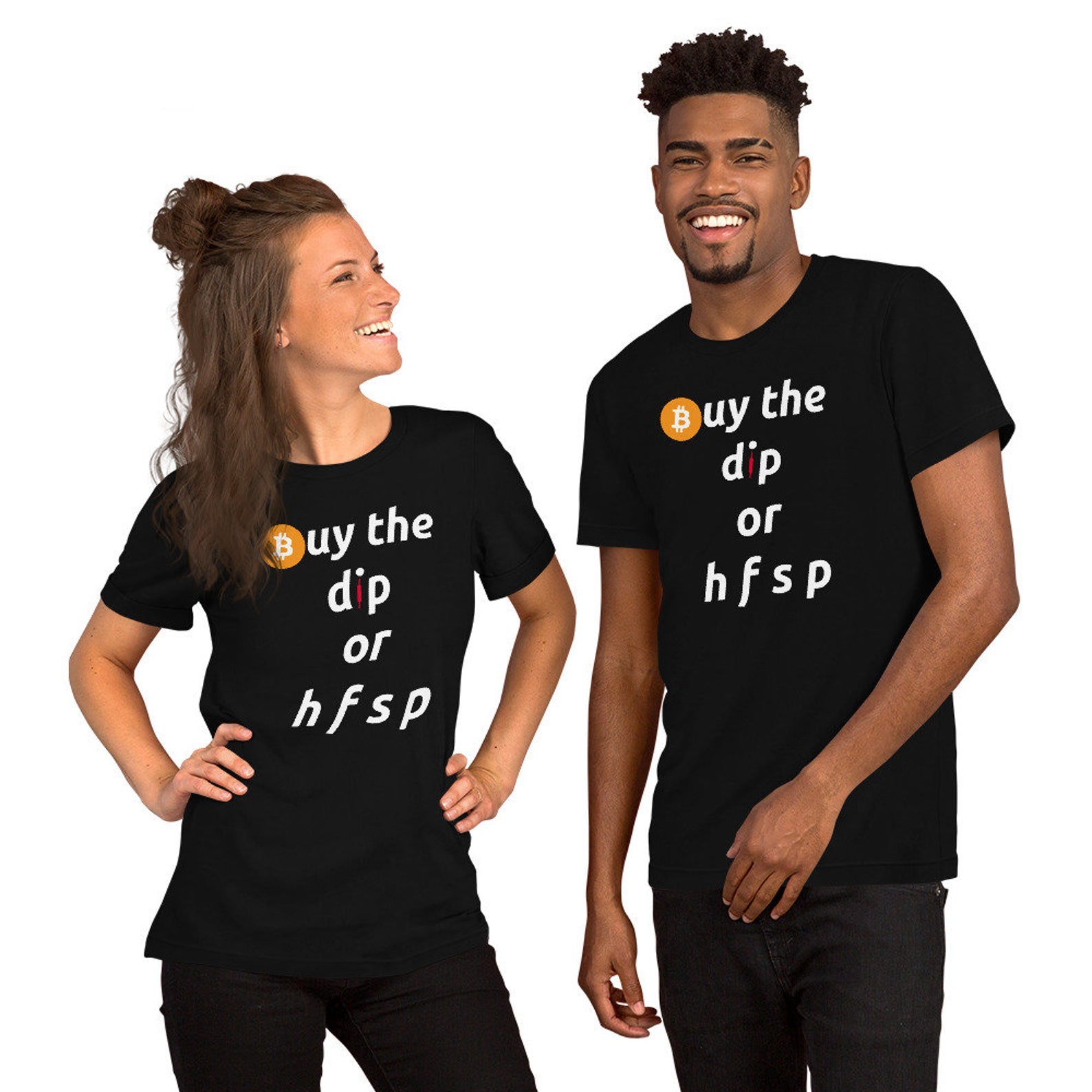 Buy The Dip Unisex Bitcoin T-Shirt - Bitcoin Merch - BTC Hodl shirt