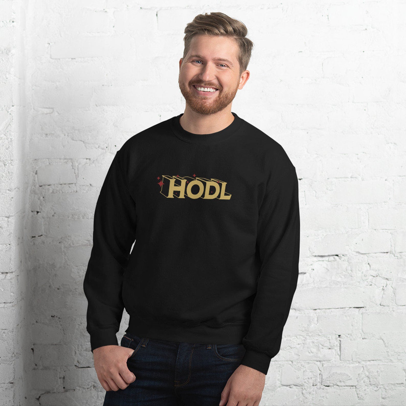 Hodl Unisex Bitcoin Sweatshirt - Bitcoin Merch - BTC