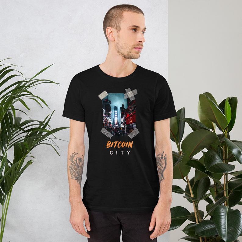 Vintage Bitcoin City BTC Hodl Unisex T-Shirt