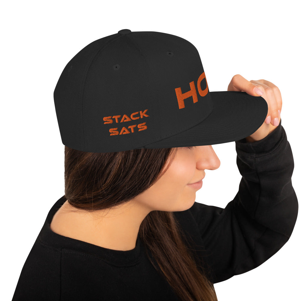 Bitcoin Hat Bitcoin Cap HODL Stack Sats Bitcoin Snapback