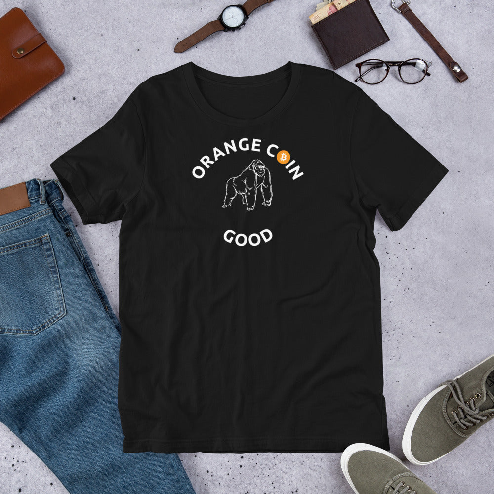 Orange Coin Good Number Go Up T-Shirt - Bitcoin Shirt - Bitcoin Merch - Hodl BTC