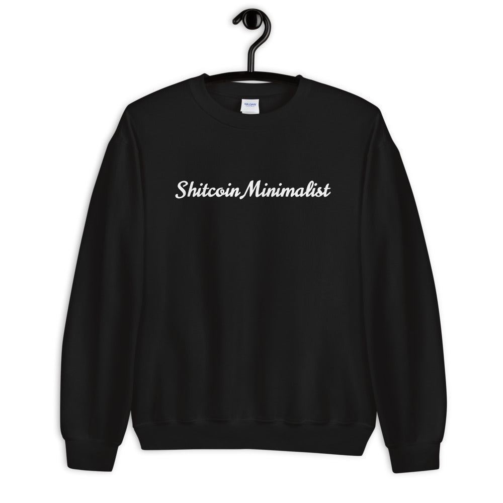 Shitcoin Minimalist Bitcoin Sweatshirt