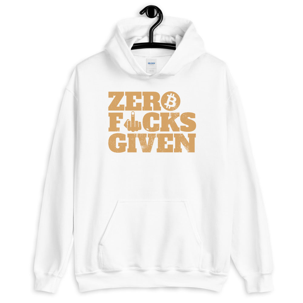 Vintage Zero Fucks Given Bitcoin Hoodie - Zero F**ks Given Hoodie - Bitcoin Apparel - Bitcoin Clothing - Bitcoin Merchandise