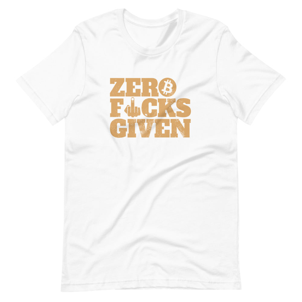 Vintage Zero Fucks Given Bitcoin T-Shirt - Zero F**ks Given Tee - Bitcoin Apparel - Bitcoin Clothing - Bitcoin Merchandise