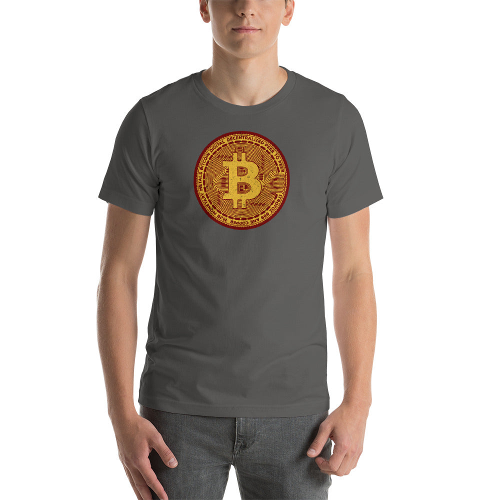 Bitcoin Gold Coin T-shirt - Bitcoin Shirt - Bitcoin Merchandise - BTC Hodl