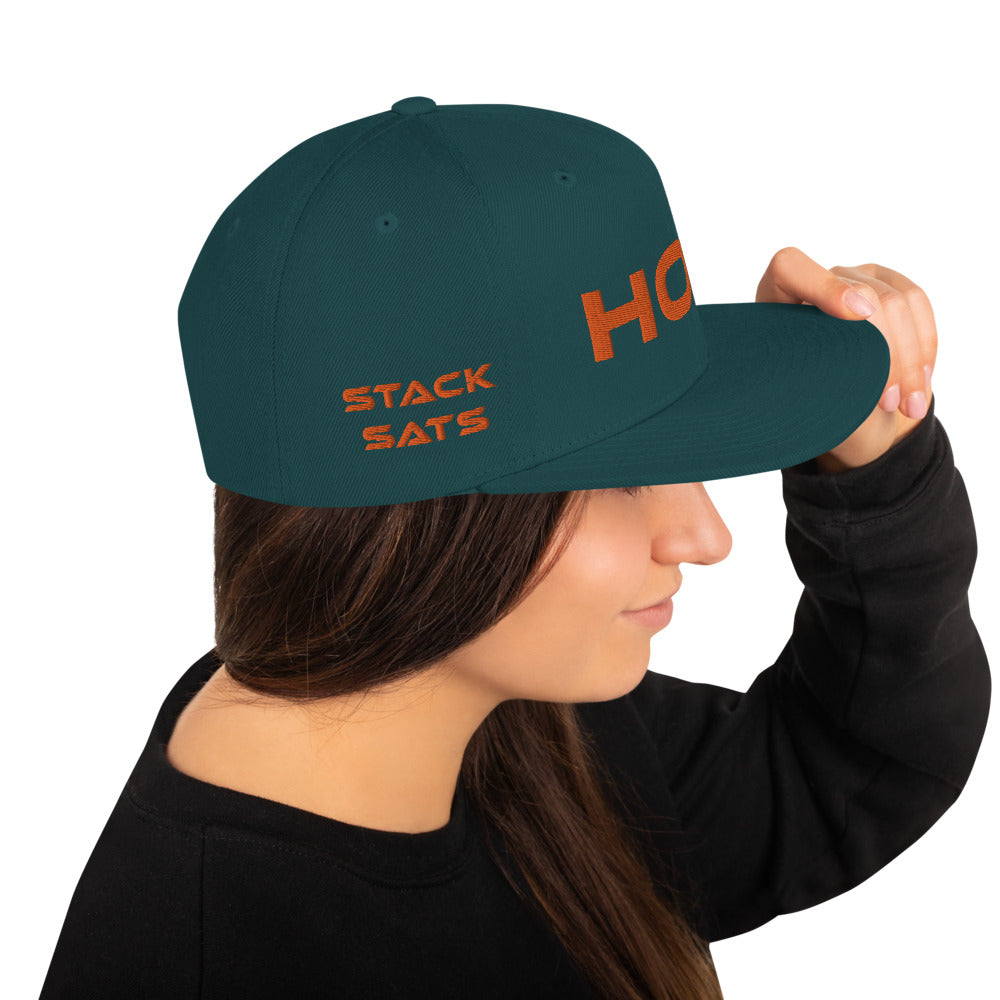 Bitcoin Hat Bitcoin Cap HODL Stack Sats Bitcoin Snapback