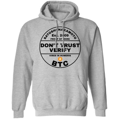 Bitcoin Hoodie Don't Trust Verify