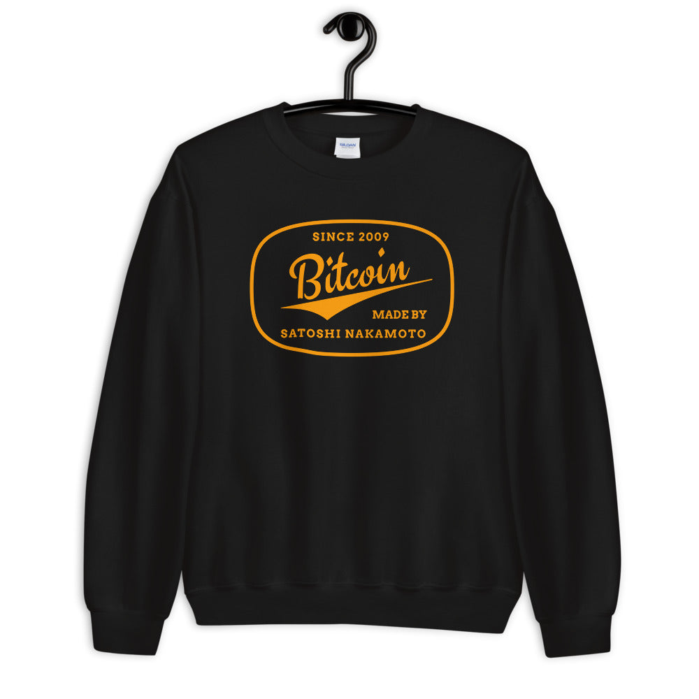 Made By Satoshi Nakamoto Unisex Bitcoin Sweatshirt