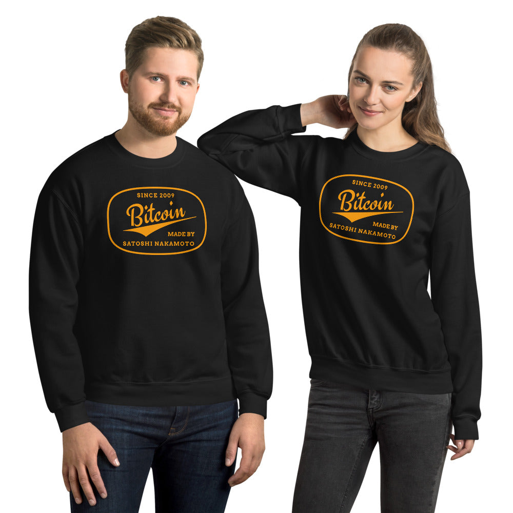 Made By Satoshi Nakamoto Unisex Bitcoin Sweatshirt