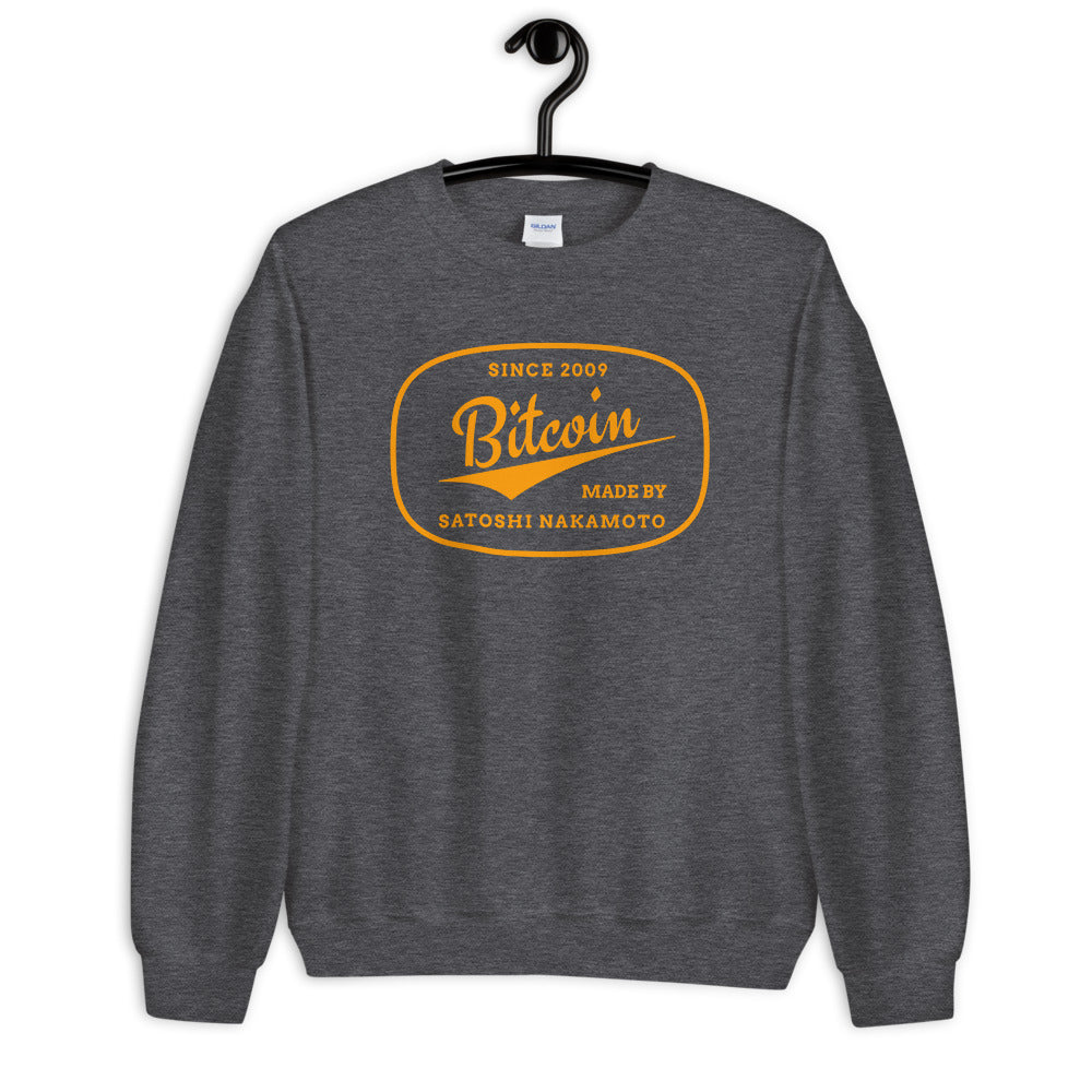 Made By Satoshi Nakamoto Unisex Bitcoin Sweatshirt