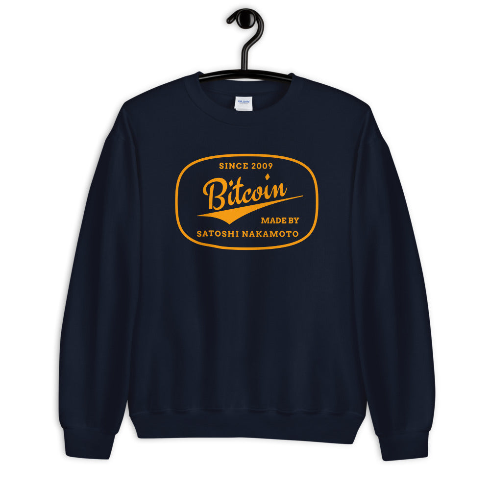 Made By Satoshi Nakamoto Unisex Bitcoin Sweatshirt