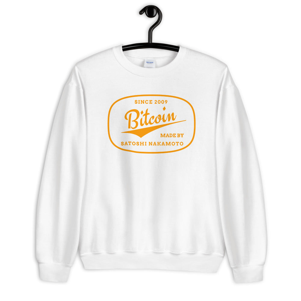 Made By Satoshi Nakamoto Unisex Bitcoin Sweatshirt