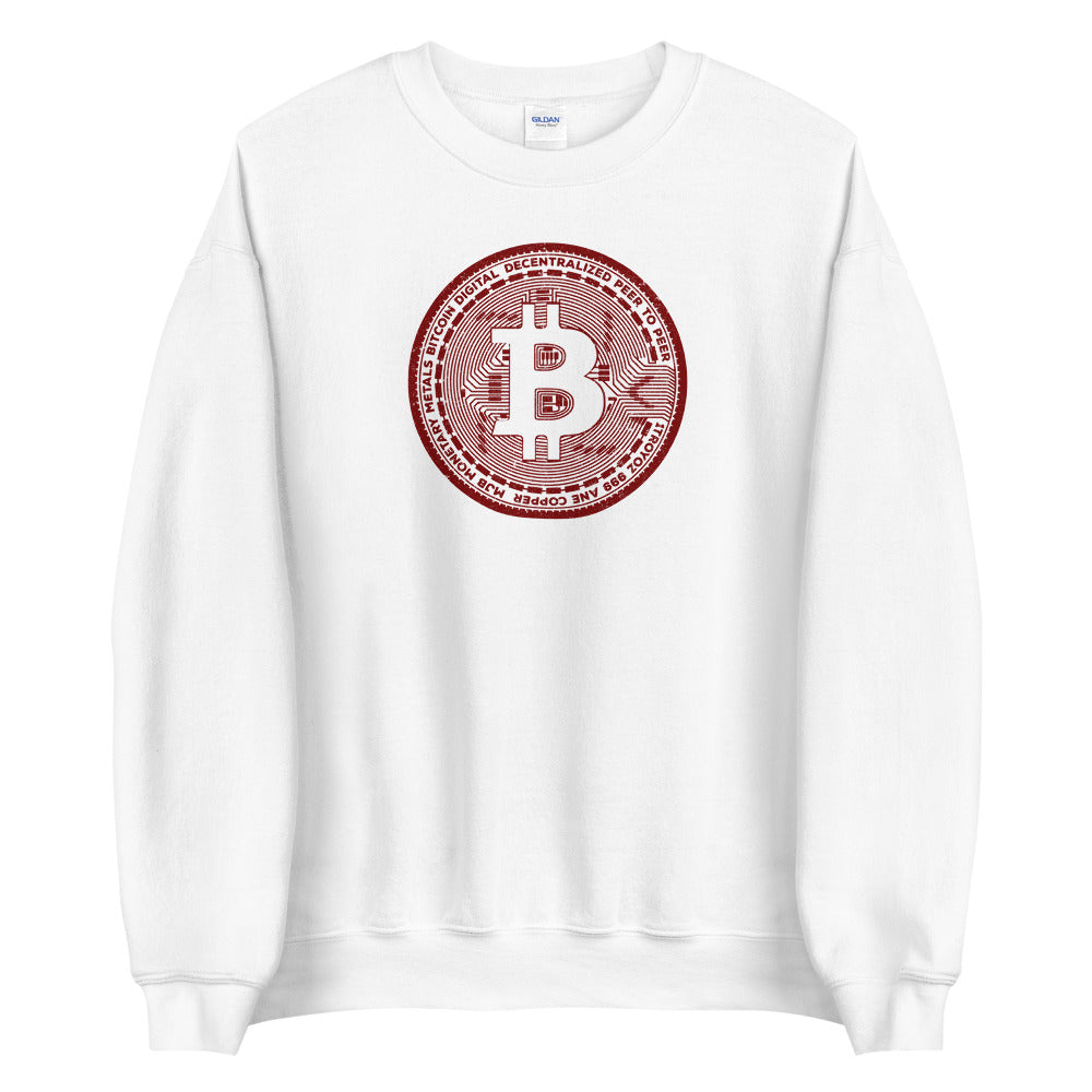 Bitcoin Coin Classic Unisex Sweatshirt - Bitcoin Merch - Hodl BTC