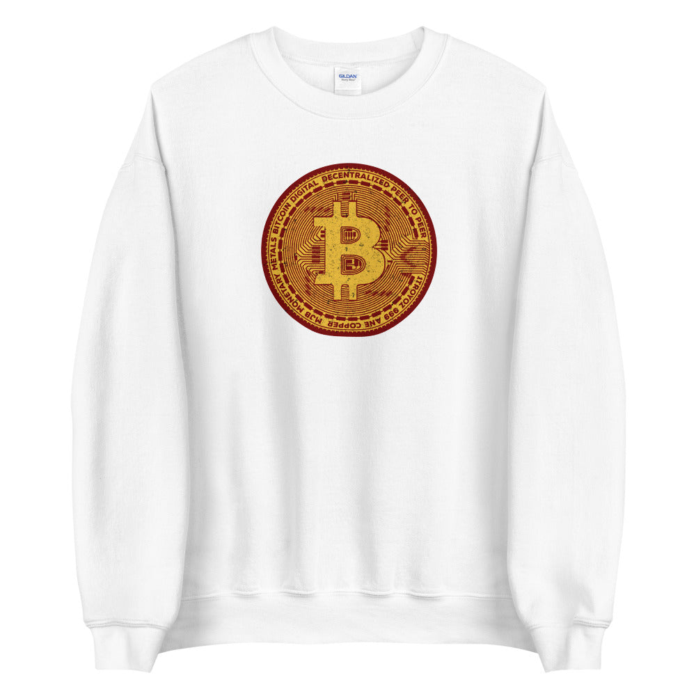 BTC Coin Unisex Bitcoin Sweatshirt - Bitcoin Merch - Hodl