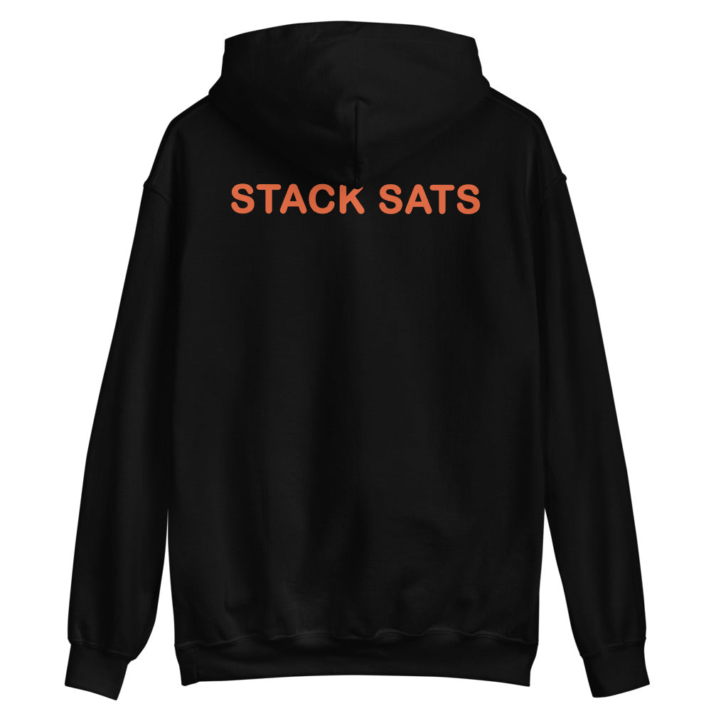 Left Chest Badge Stack Sats Hoodie⎢Bitcoin Hoodie - Sweatshirt