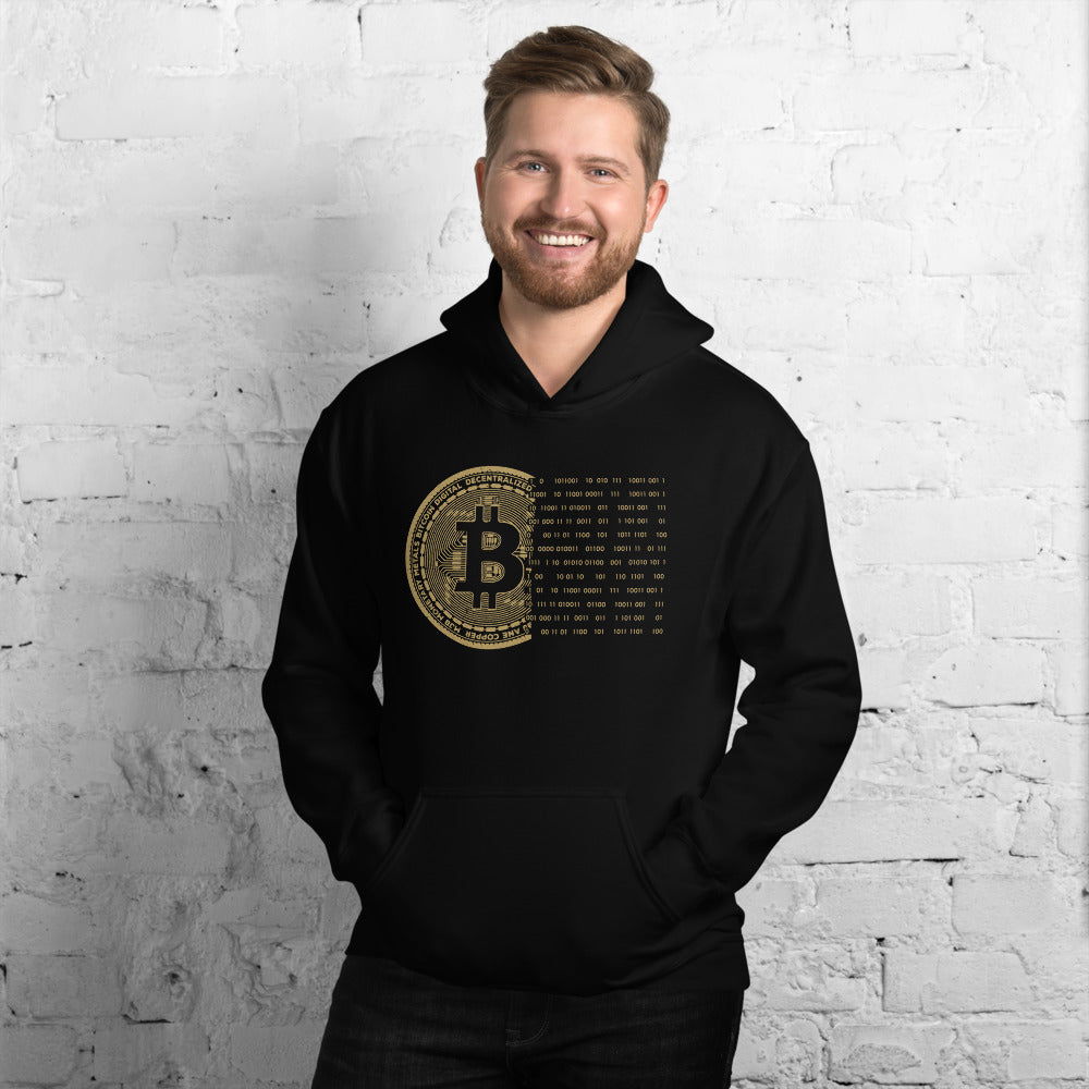 Gold Bitcoin Bits Hoodie