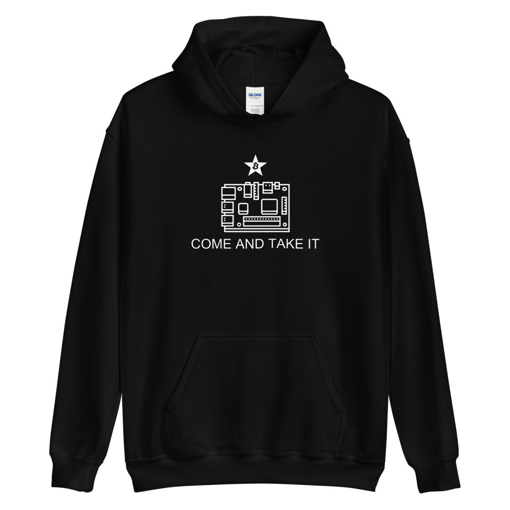 "Come And Take It" Full Node Self Sovereignty Bitcoin Hoodie - Bitcoin Merchandise