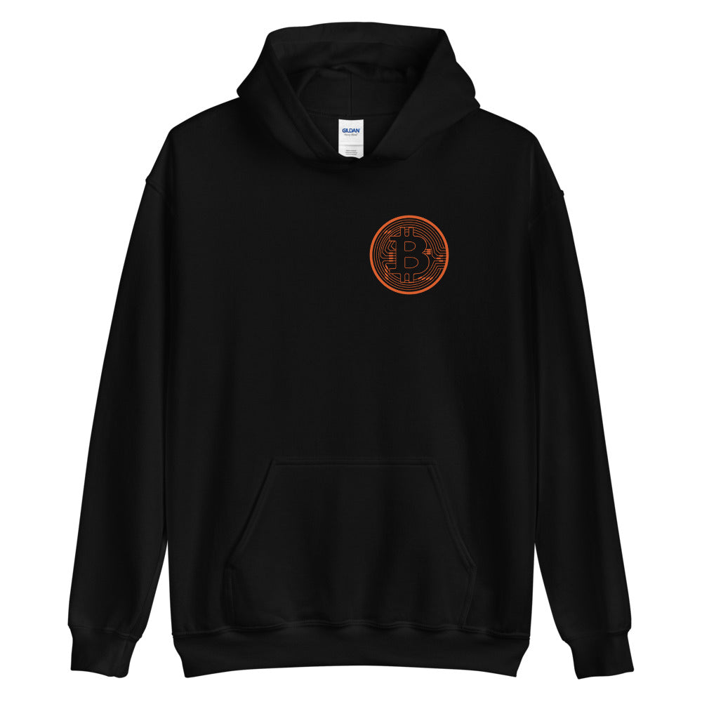 Left Chest Badge Stack Sats Hoodie⎢Bitcoin Hoodie - Sweatshirt
