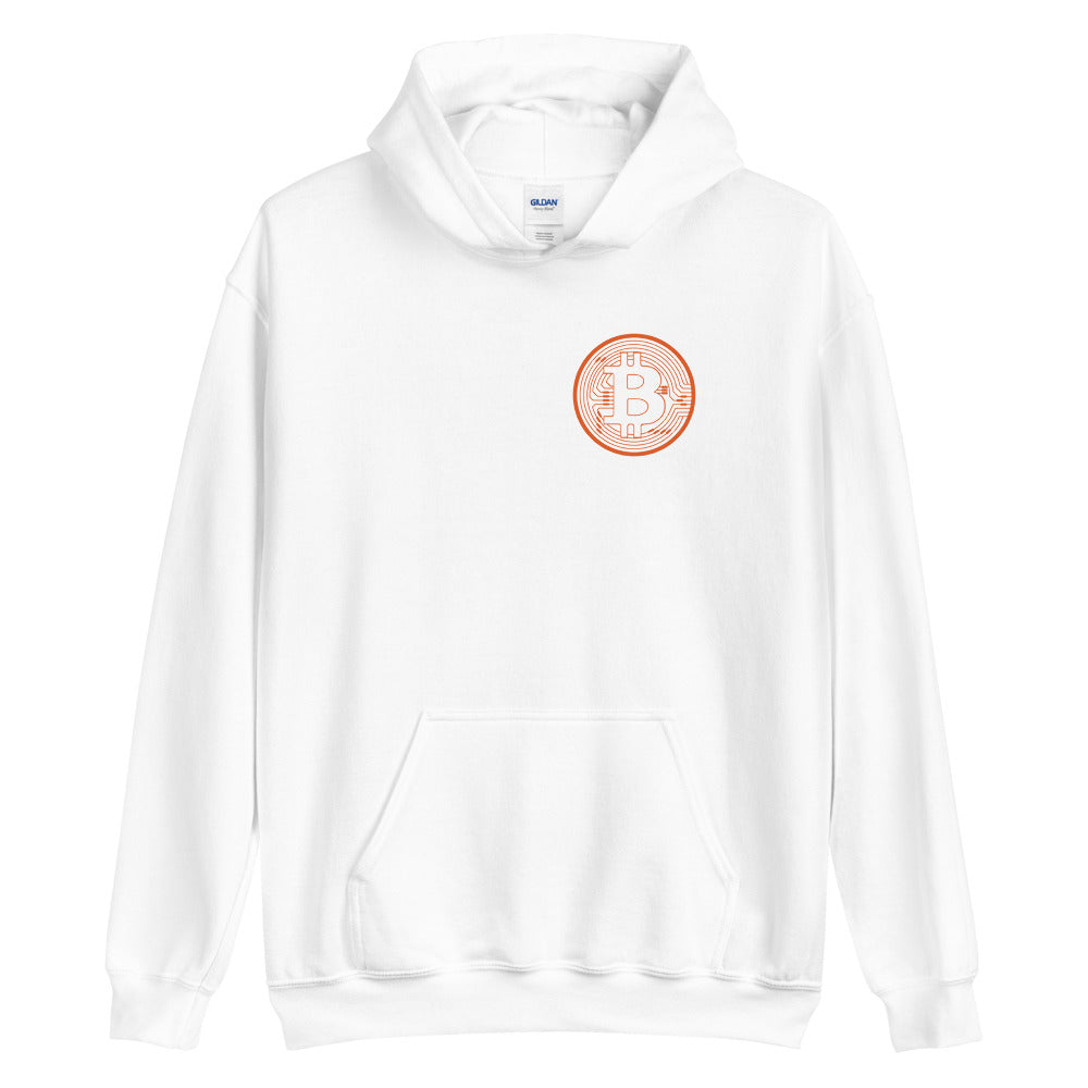 Left Chest Badge Stack Sats Hoodie⎢Bitcoin Hoodie - Sweatshirt