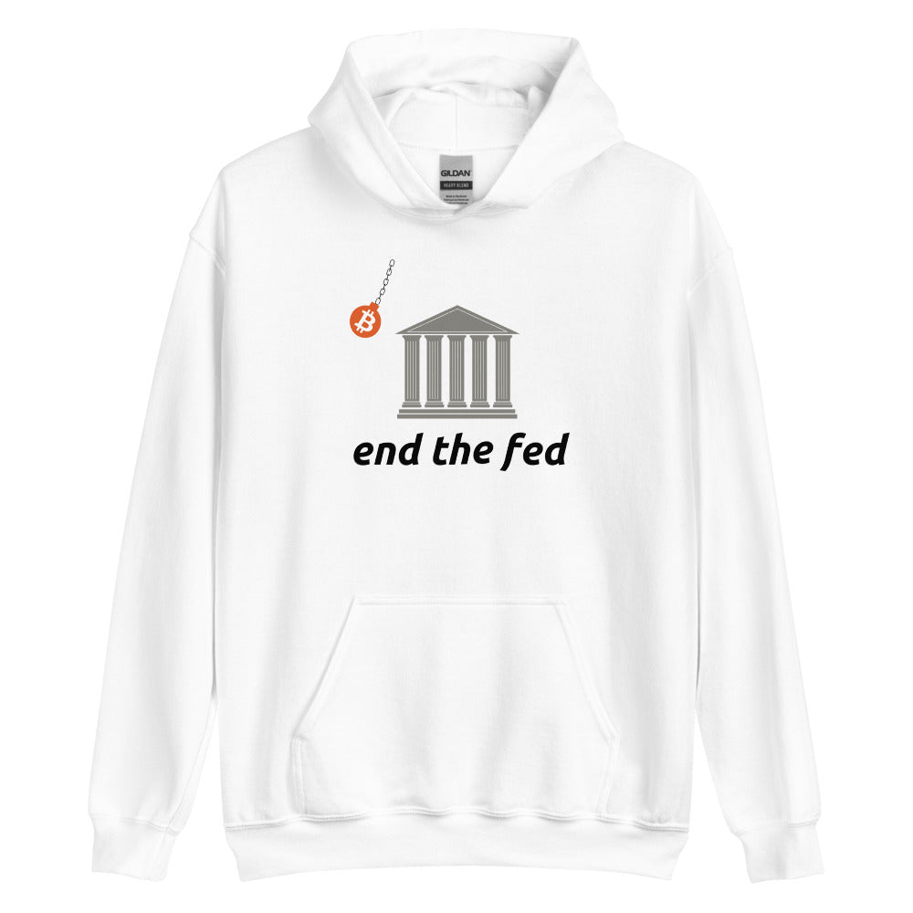 End The Fed Bitcoin Wrecking Ball Hoodie