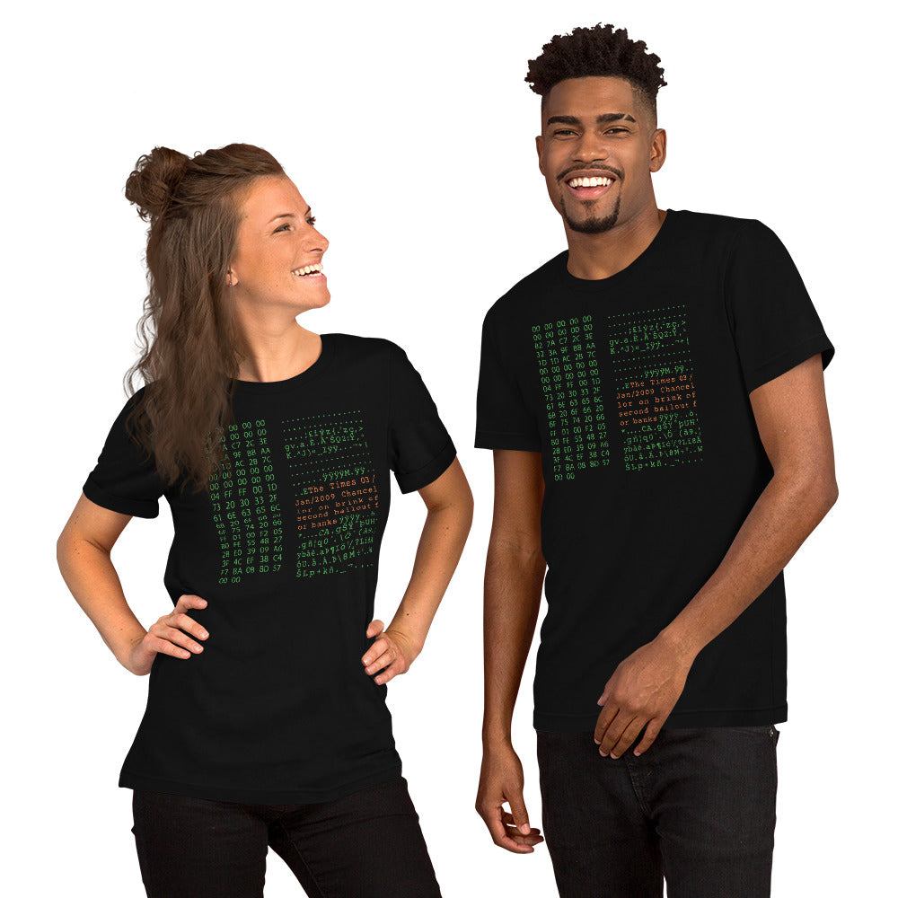 Genesis Block Unisex Bitcoin T-Shirt